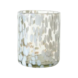 PARTY Värmeljushållare M Vit/isblå