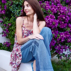 BCNETTIE 2-Tone Box Jeans