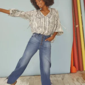 Bologna Split Jeans - Mid Denim Strl 42