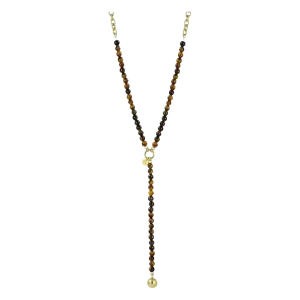 Kelly Icon Necklace Brown/gold