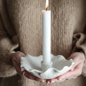 Blomstra Ljusstake i Fin Keramik