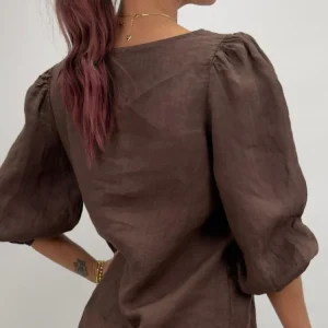 Linnetopp Siri med Puffärm