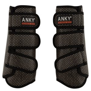 ANKY Air Tech Benskydd Black med brons glitter