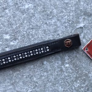 Albion KB Pannband mörkbrunt med Swarovski Full