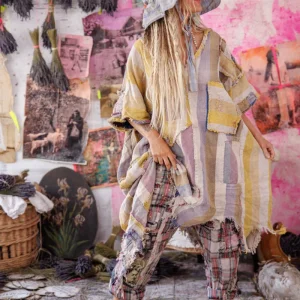 Yarn-Dyed Veda Poncho