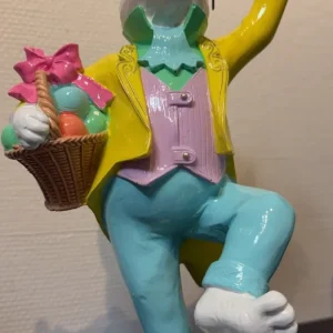 Kanin med Korg Färgglad