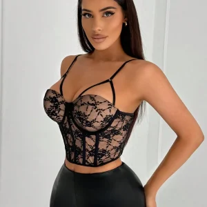 Bustier med axelband för kvinnor